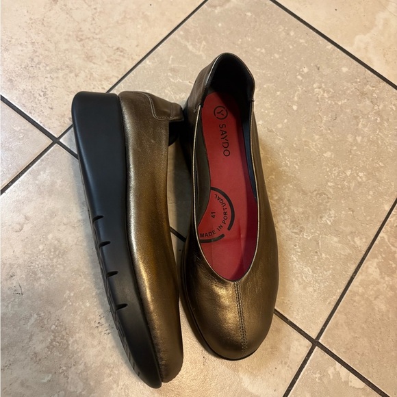 Saydo Sonia Anthracite Satin Slip On Shoe Women’s Size 41(US 10.5) - Picture 2 of 6